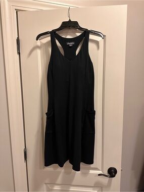 Eddie Bauer Black Racerback Pocket Dress